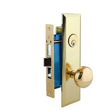 Kenaurd Kenaurd:Mortise Lockset Gold (w/ Knob) - SC1 KML01-PB-SC1-RH